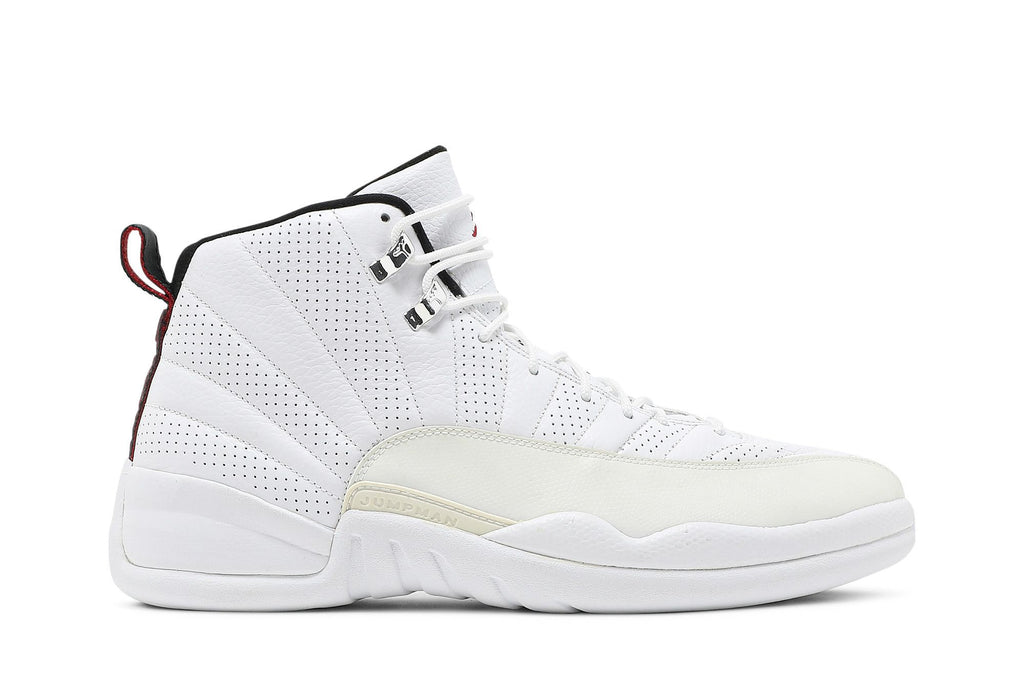 Air Jordan 12 Retro Rising Sun White Varsity Red Black Sneakers 130690-163