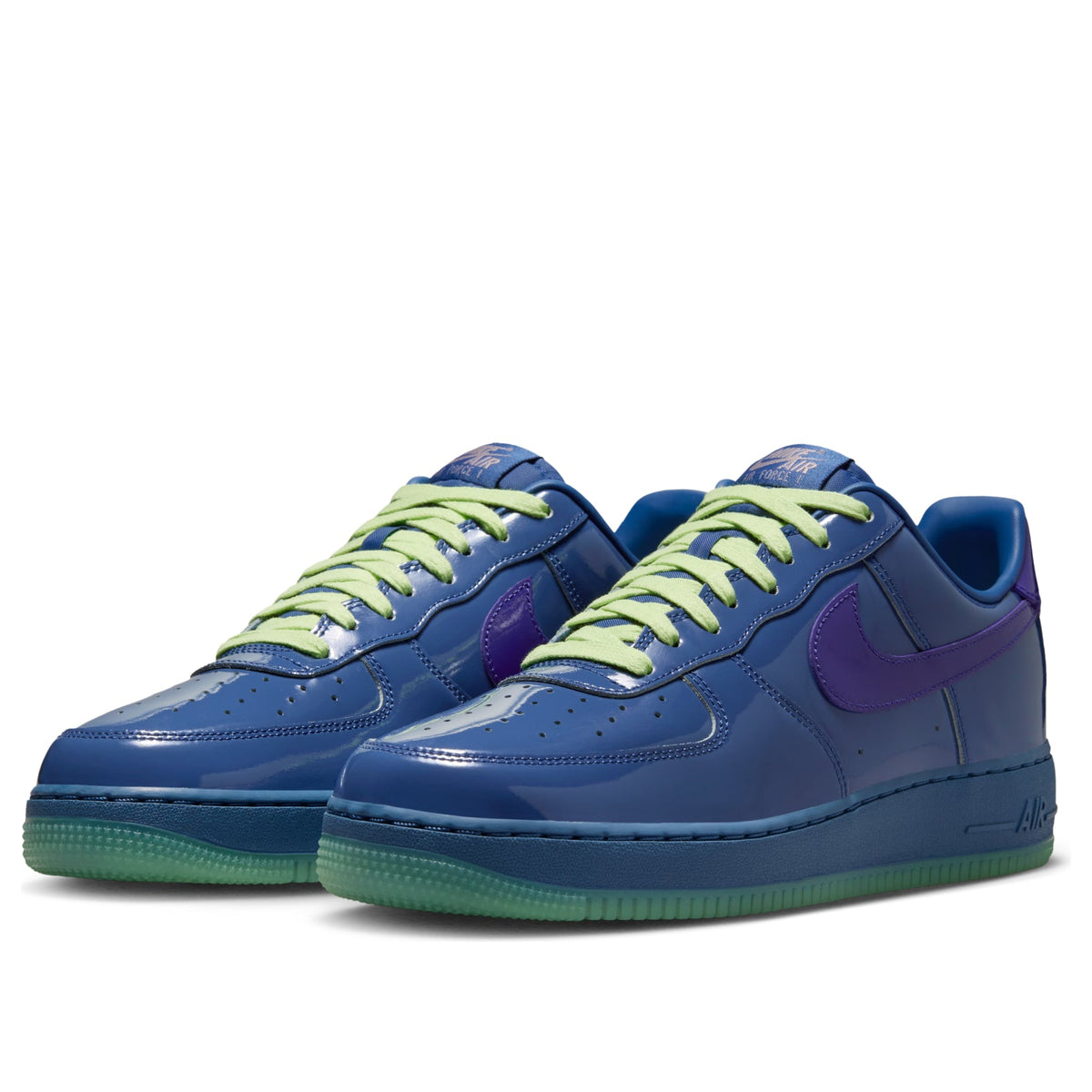 Nike Air Force 1 Low QS Patent Leather Mystic Navy IO4489-400 - SandalStep