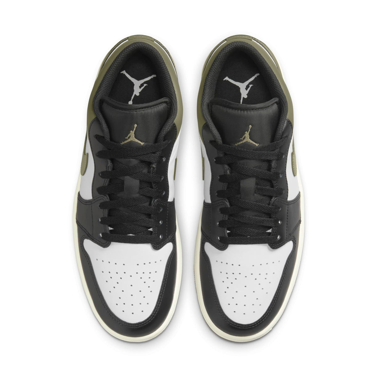 Jordan 1 Low Black Toe Medium Olive – 553558-092