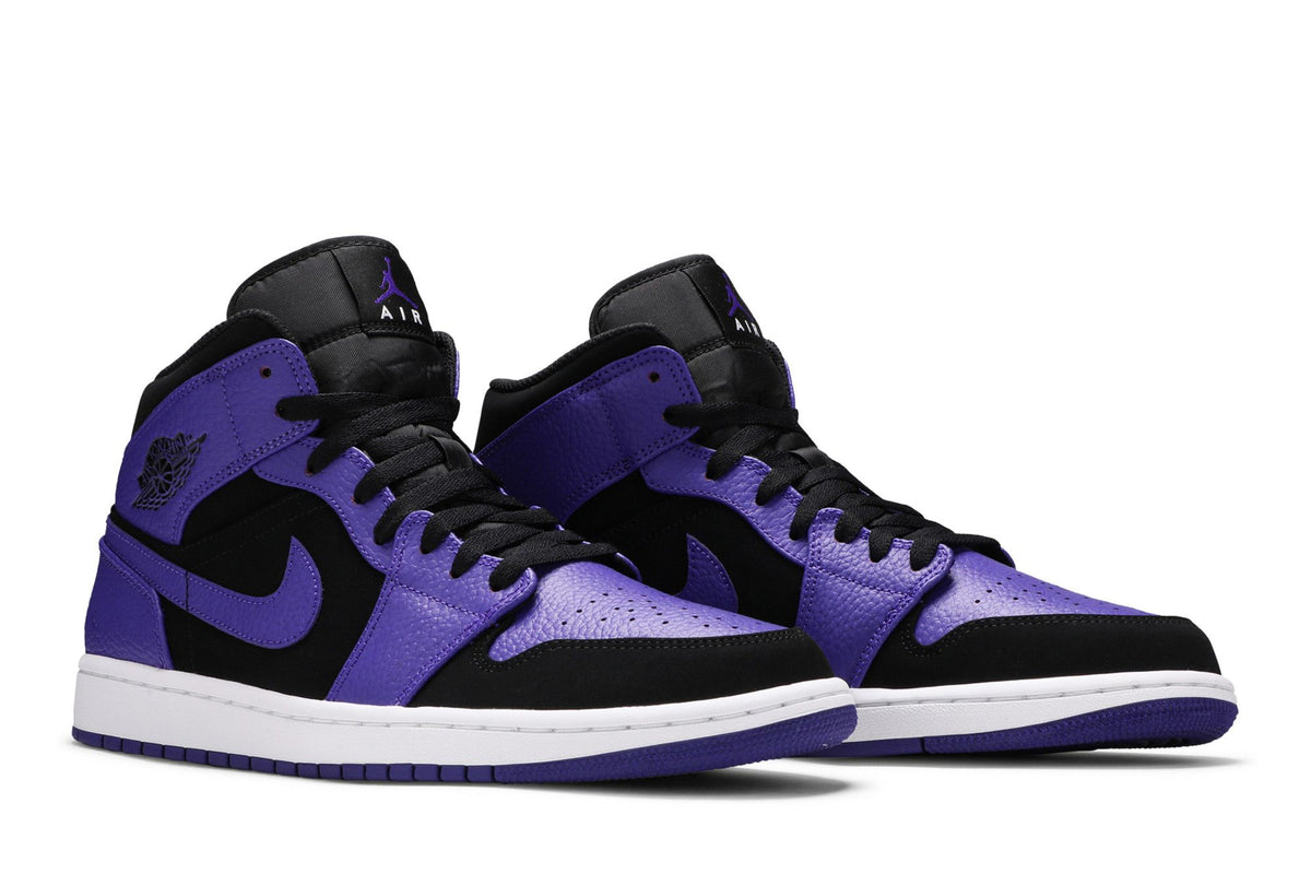 Air Jordan 1 Mid Black Dark Concord (554724-051)
