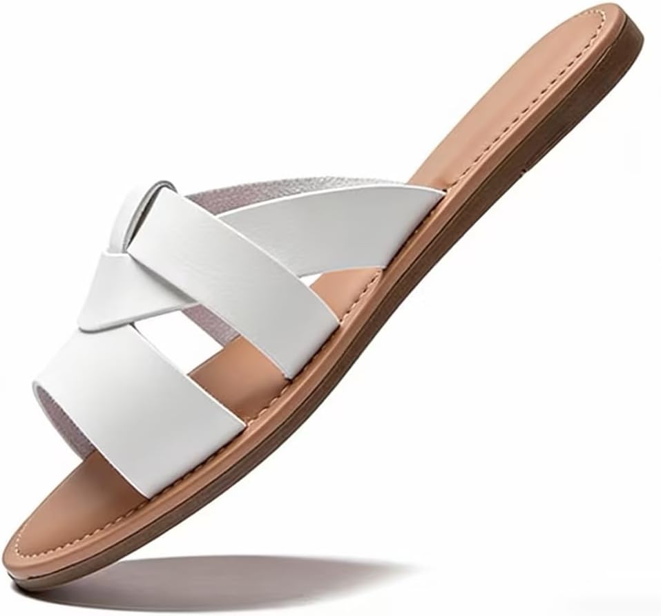 Women's Woven-Strap Flat Slide Sandals - view 4