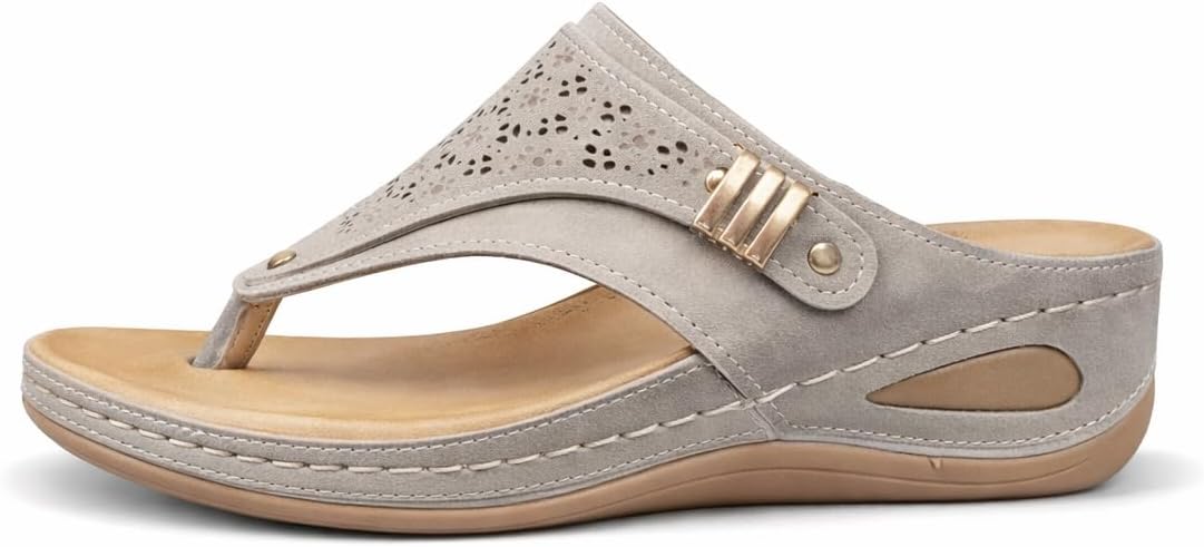 Women's Buckle Thong Wedge Sandals - view 40