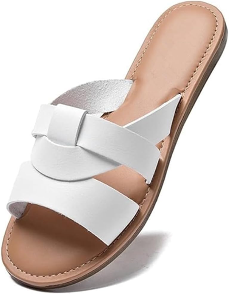 Women's Woven-Strap Flat Slide Sandals - view 6