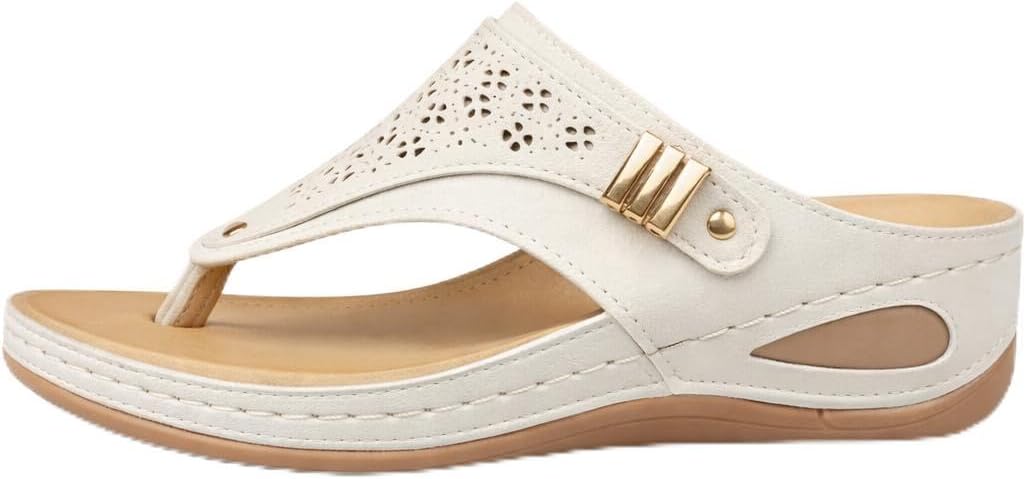 Women's Buckle Thong Wedge Sandals - view 50