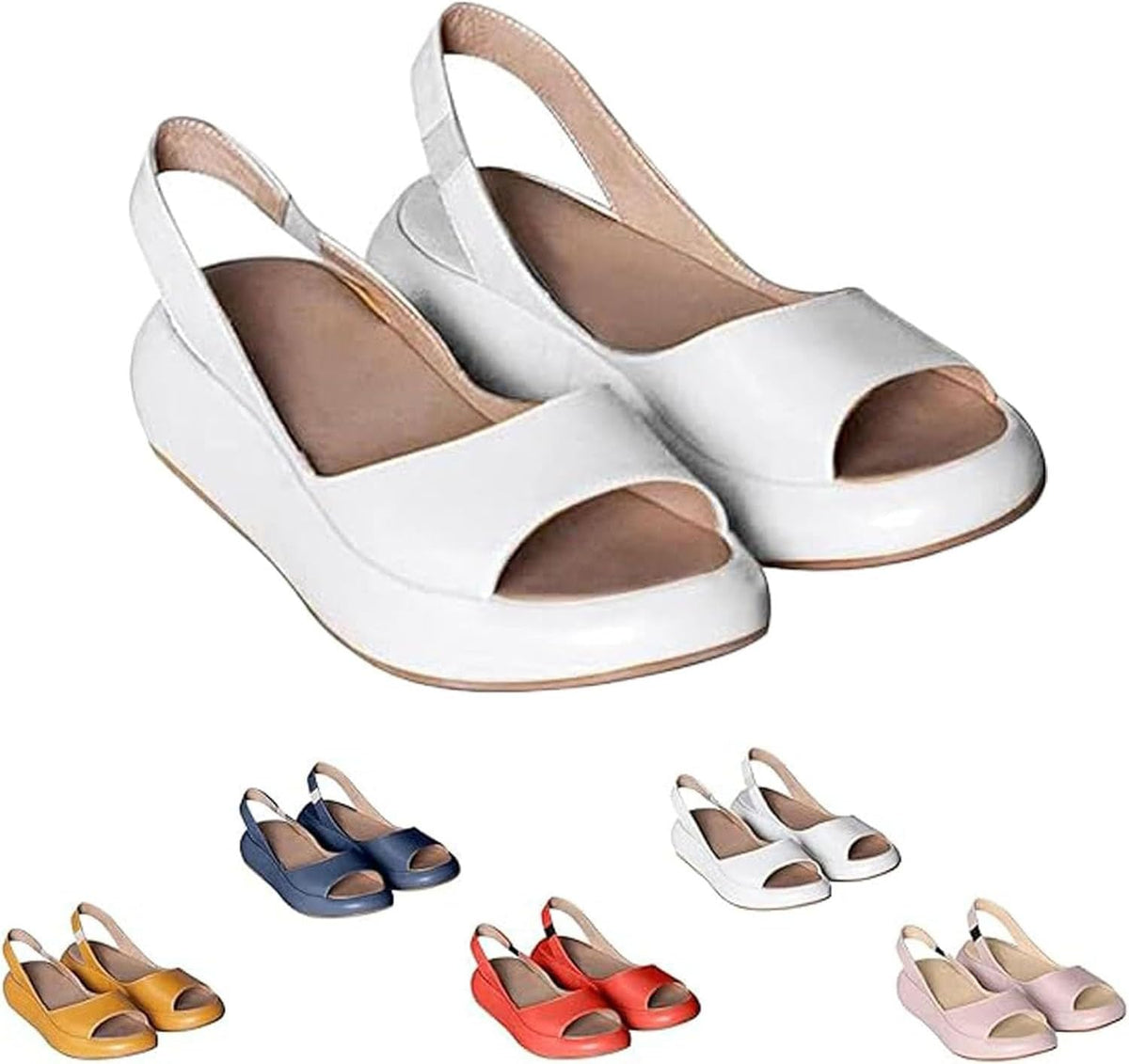 Women's Slingback Platform Wedge Sandals - view 10