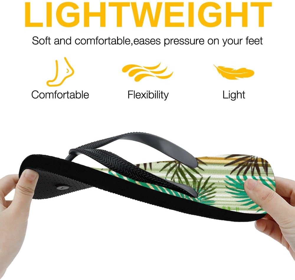 Tropical Print Beach Flip-Flops - view 34