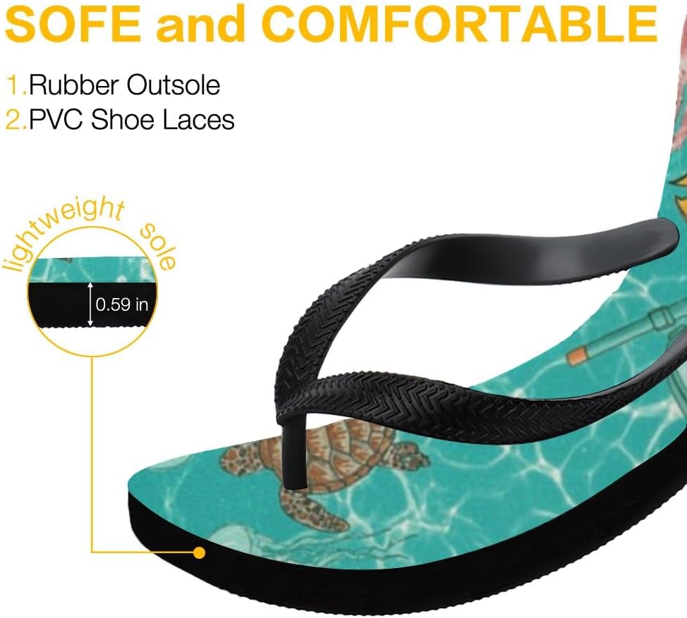 Tropical Print Beach Flip-Flops - view 23