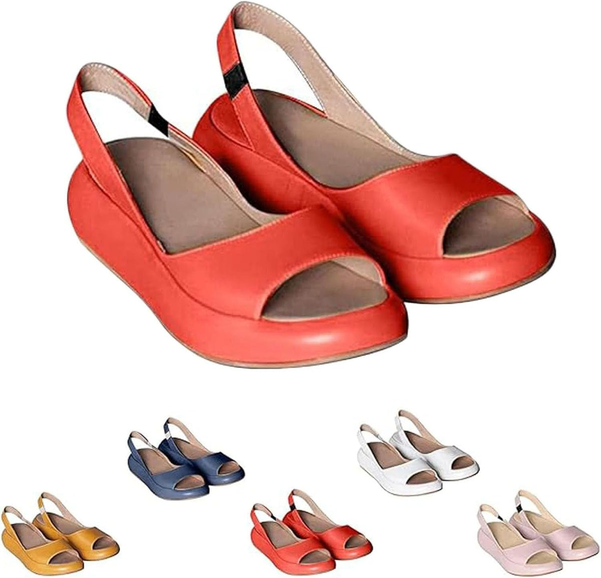 Women's Slingback Platform Wedge Sandals - view 8