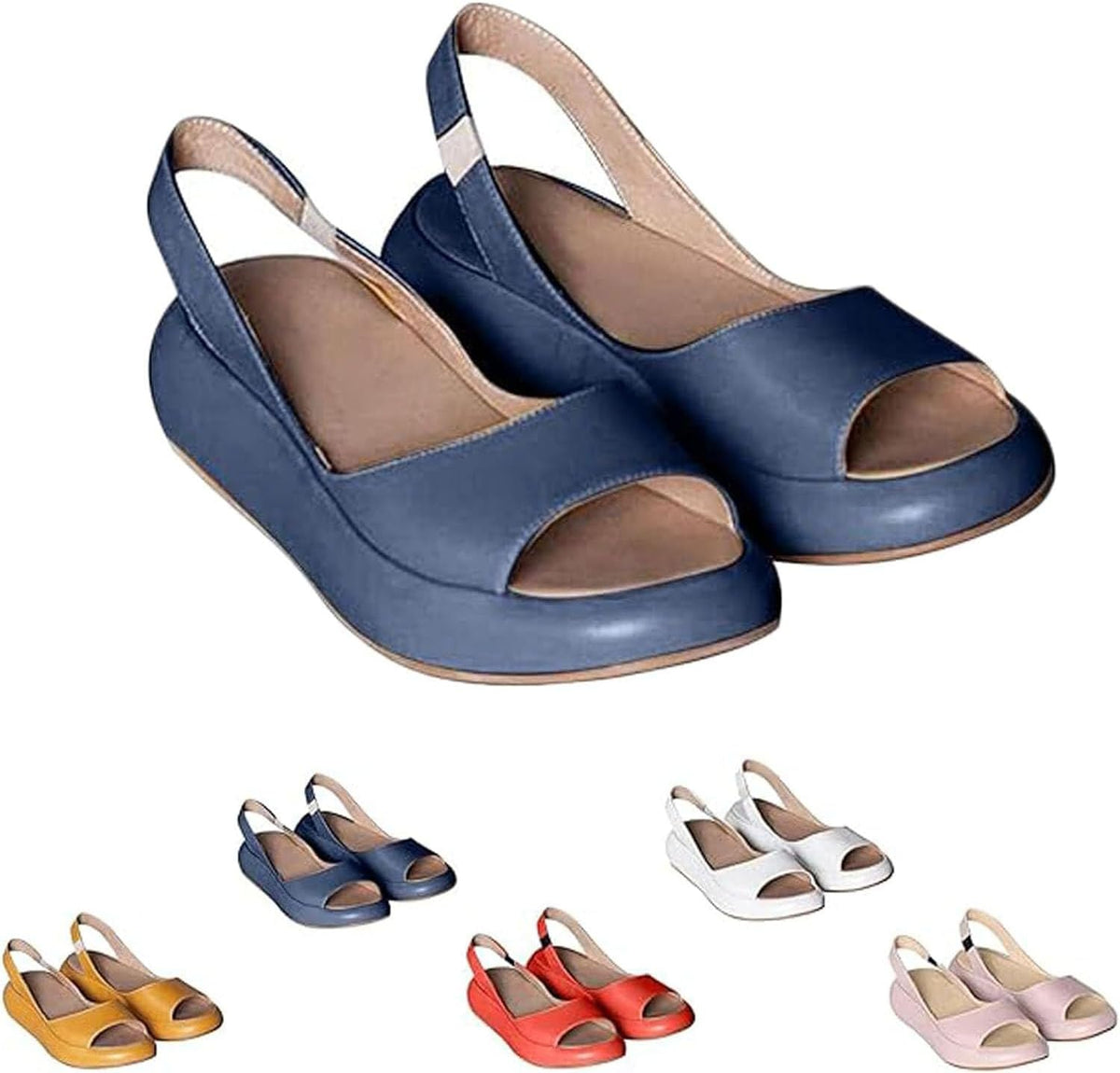 Women's Slingback Platform Wedge Sandals - view 1