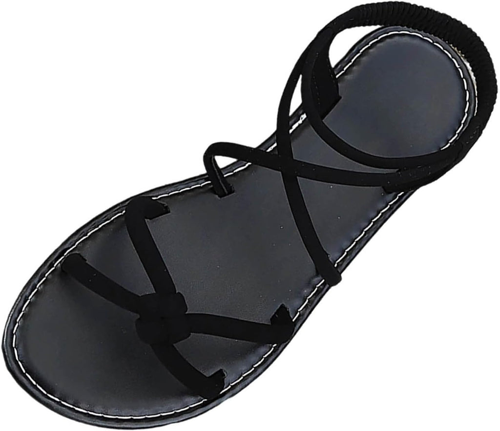 Women's Strappy Roman Flat Sandals - view 8