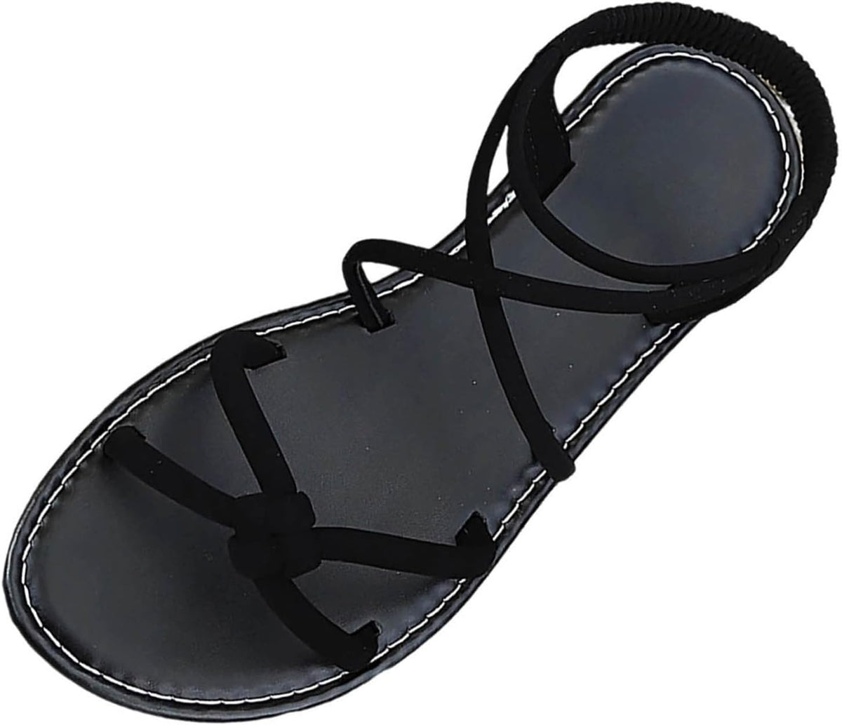 Women's Strappy Roman Flat Sandals - view 8