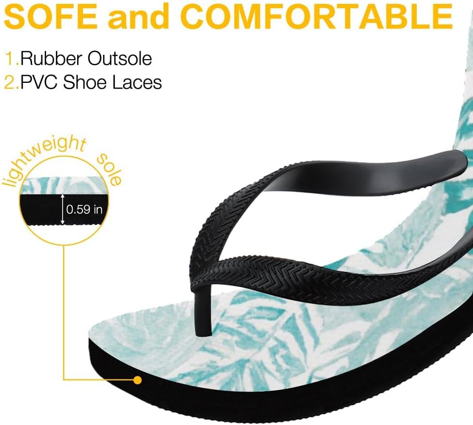 Tropical Print Beach Flip-Flops - view 53
