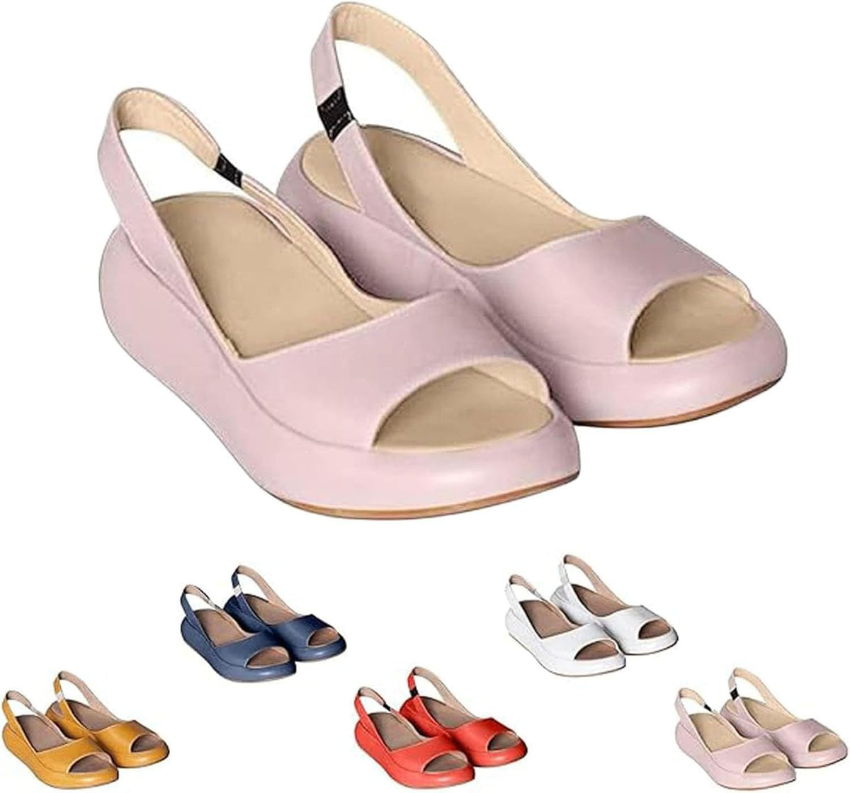 Women's Slingback Platform Wedge Sandals - view 9