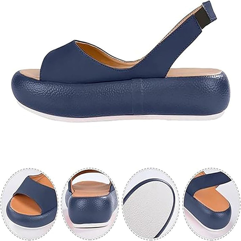 Women's Slingback Platform Wedge Sandals - view 4