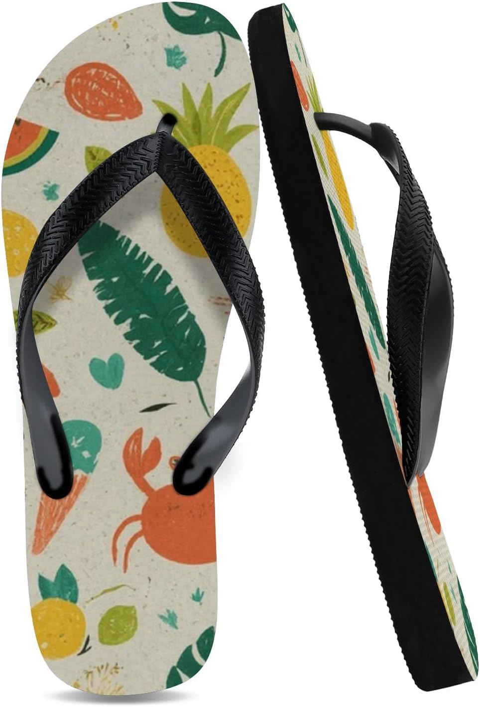 Tropical Print Beach Flip-Flops - view 43