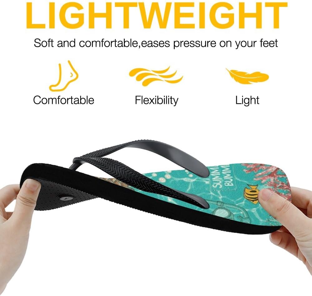 Tropical Print Beach Flip-Flops - view 22