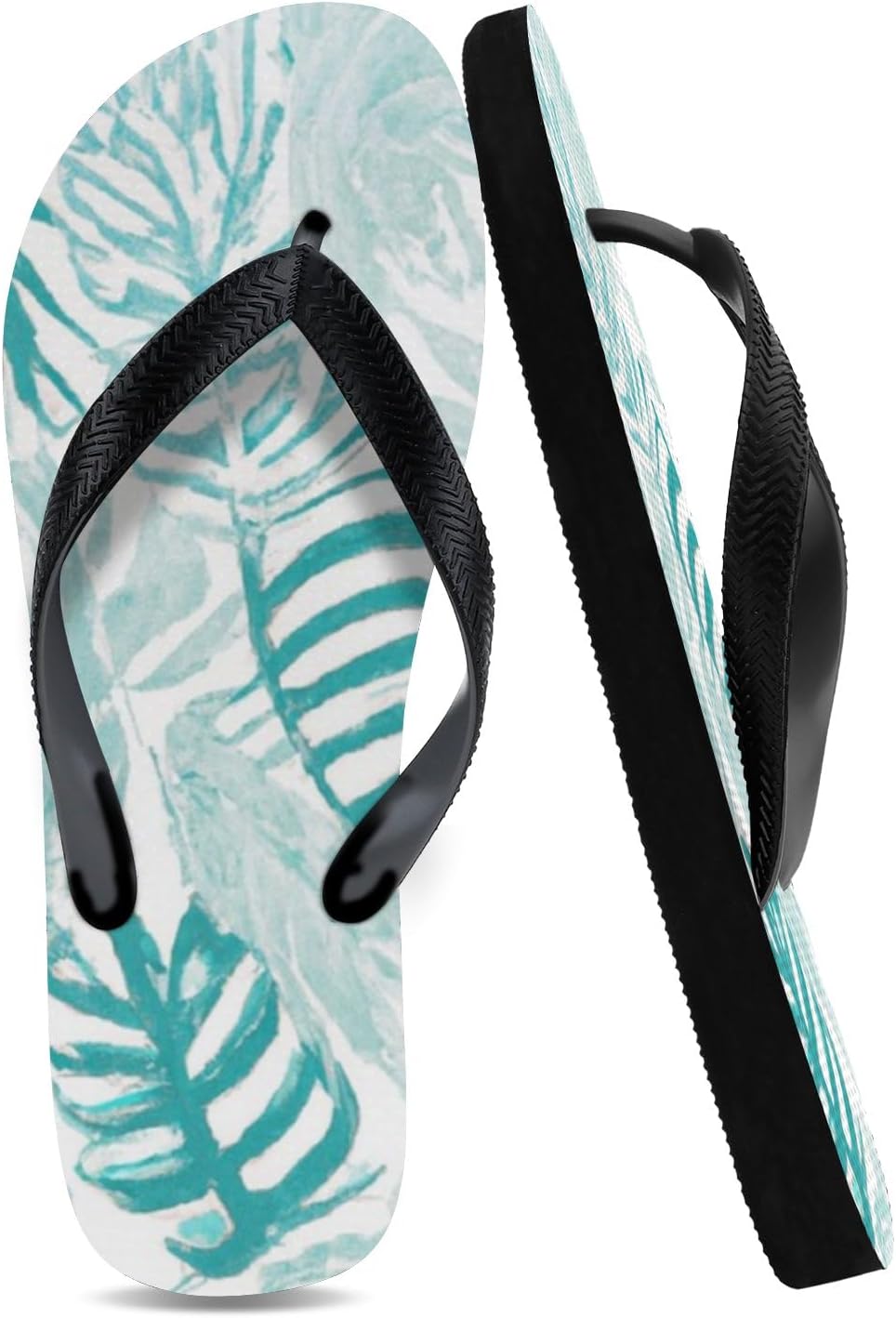 Tropical Print Beach Flip-Flops - view 49