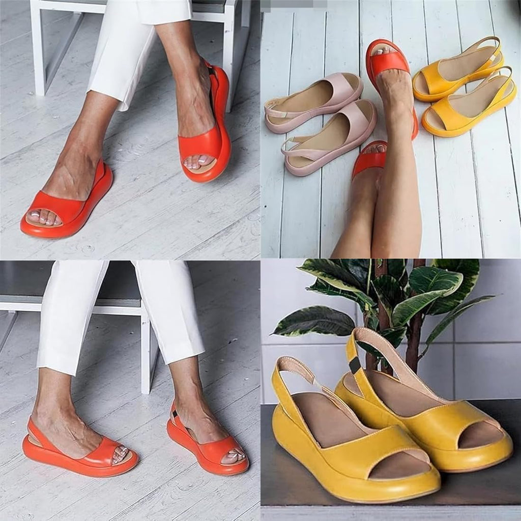 Women's Slingback Platform Wedge Sandals - view 6