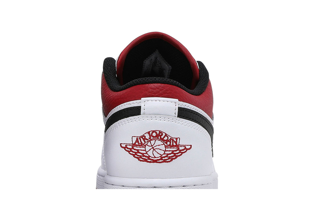 Air Jordan 1 Low White Gym Red (GS) - 553560-118