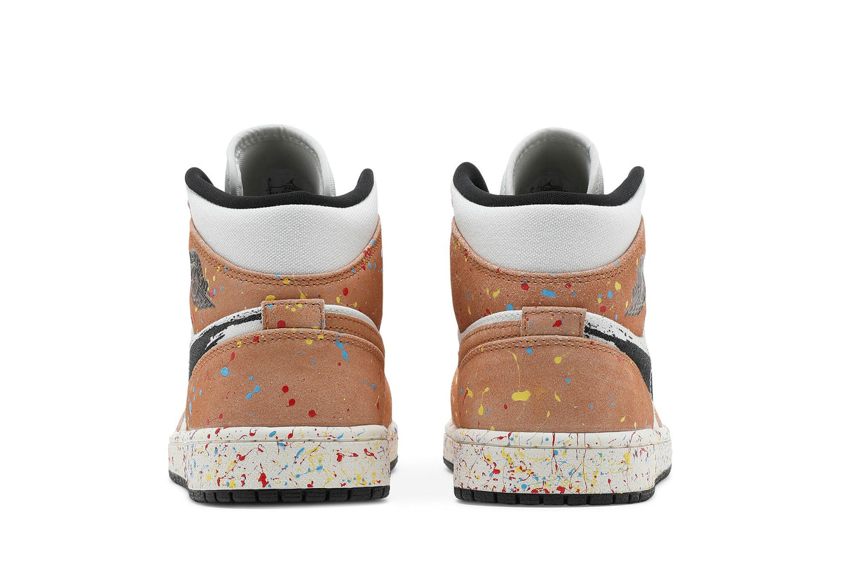 Air Jordan 1 Mid SE Brushstroke Paint Splatter DA8005-100