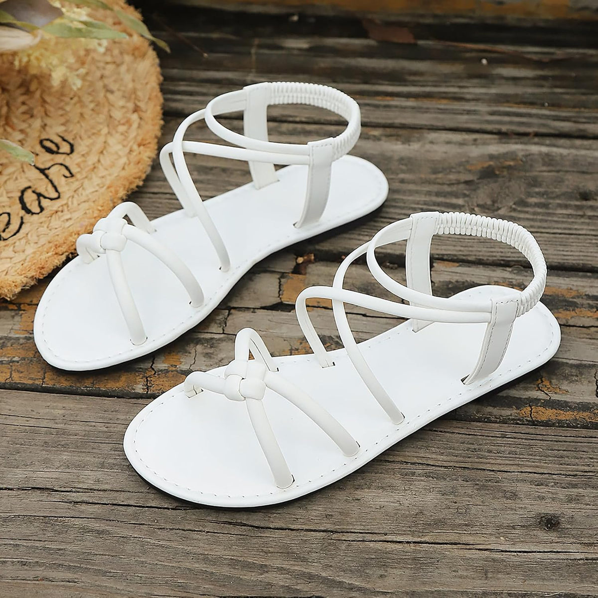 Women's Strappy Roman Flat Sandals - view 16