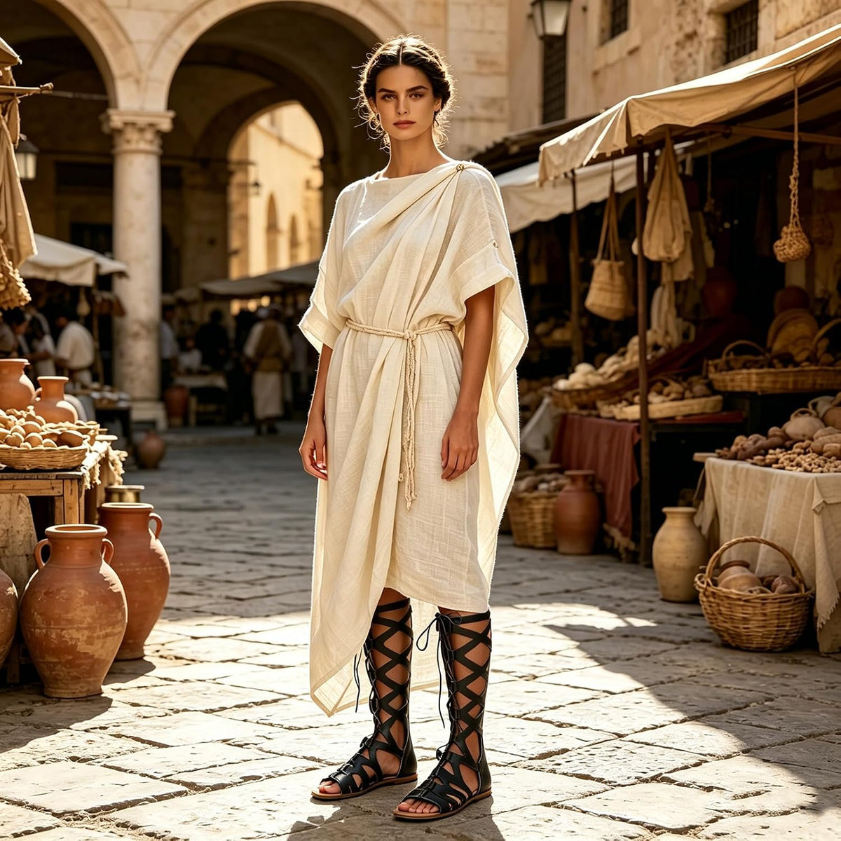 Women's Tall Lace-Up Gladiator Sandals - view 2