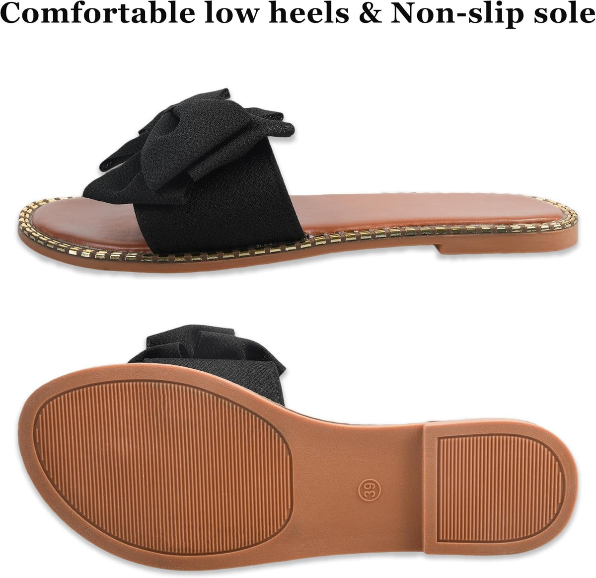 Women's Bow Knot Flat Slide Sandals - view 18
