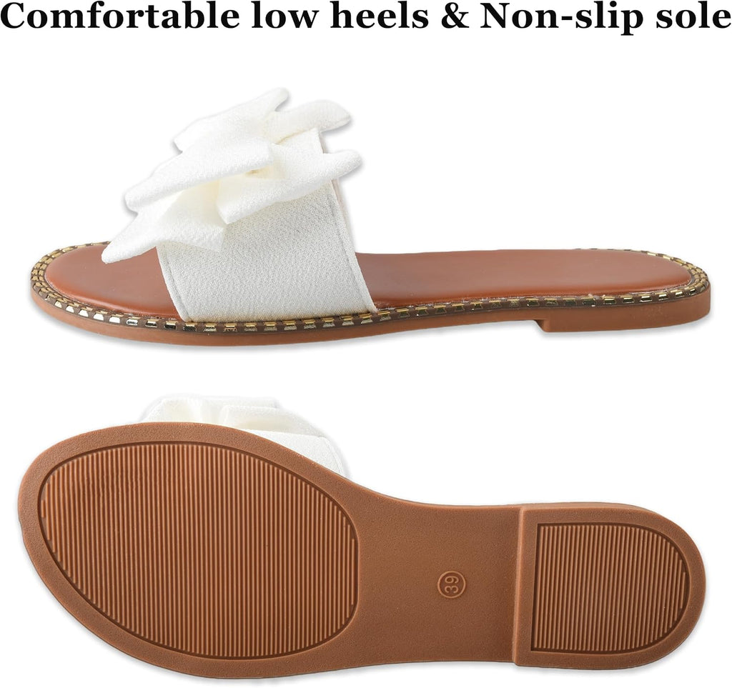 Women's Bow Knot Flat Slide Sandals - view 36