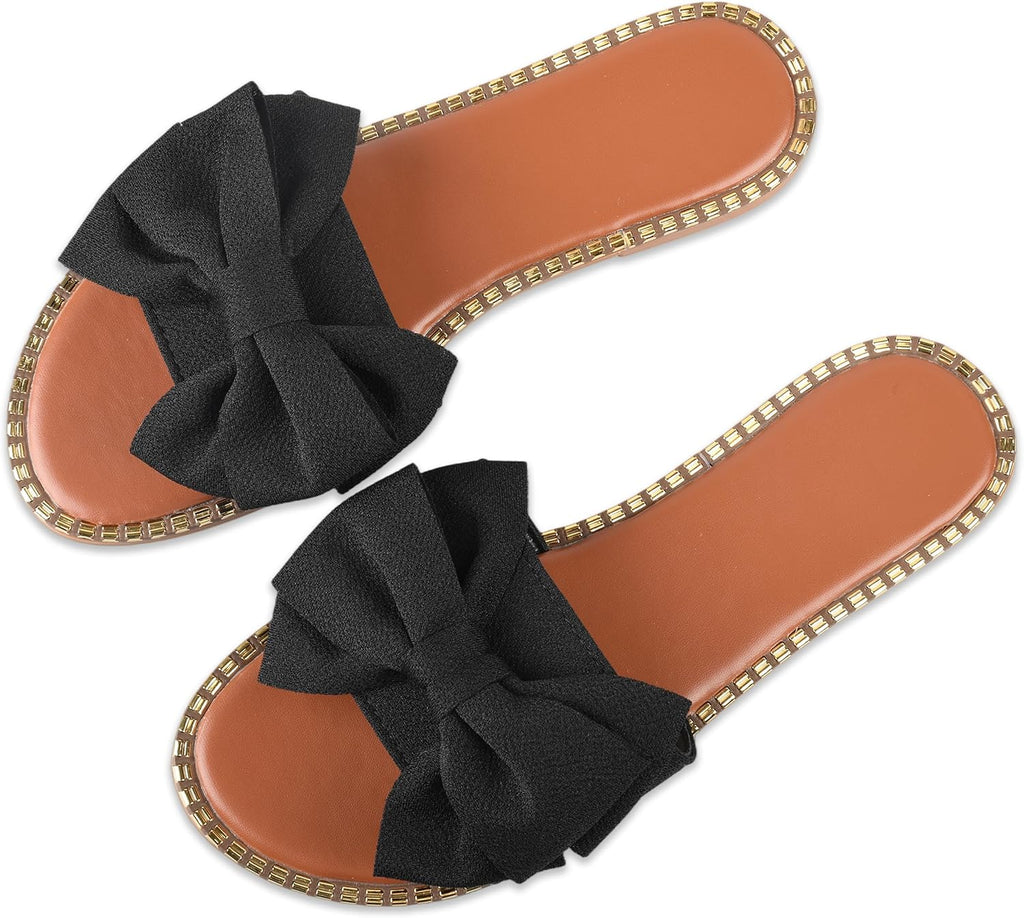 Women's Bow Knot Flat Slide Sandals - view 16