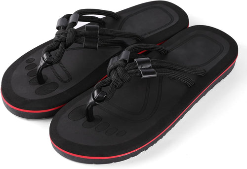 Knotted Rope Strap Flip-Flops - view 1