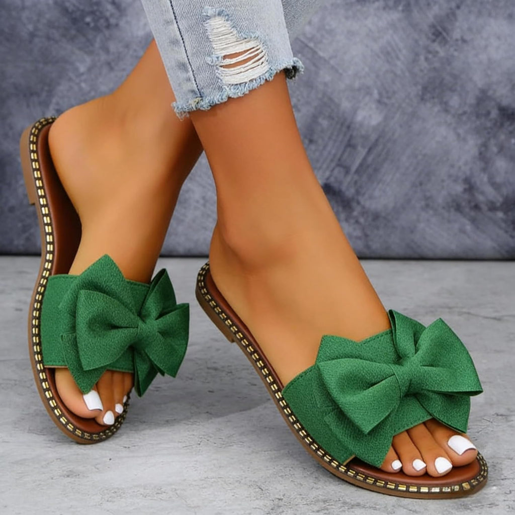 Women's Bow Knot Flat Slide Sandals - view 24