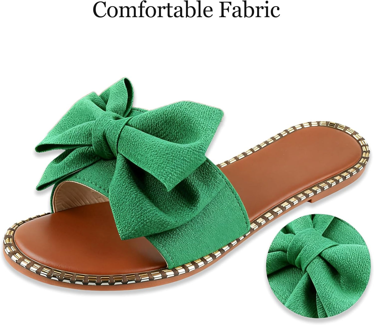Women's Bow Knot Flat Slide Sandals - view 23