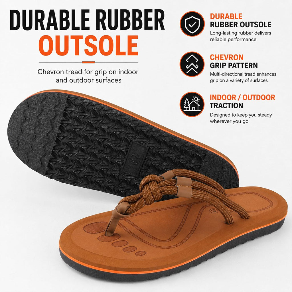 Knotted Rope Strap Flip-Flops - view 13