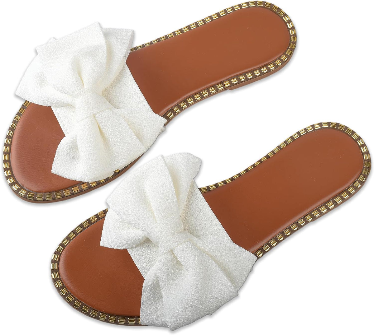 Women's Bow Knot Flat Slide Sandals - view 34