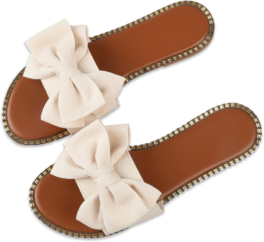 Women's Bow Knot Flat Slide Sandals - view 10