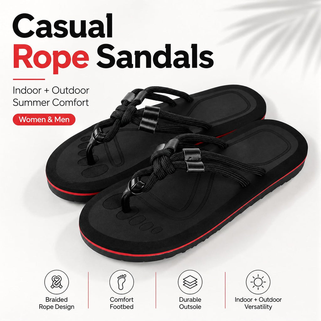Knotted Rope Strap Flip-Flops - view 5