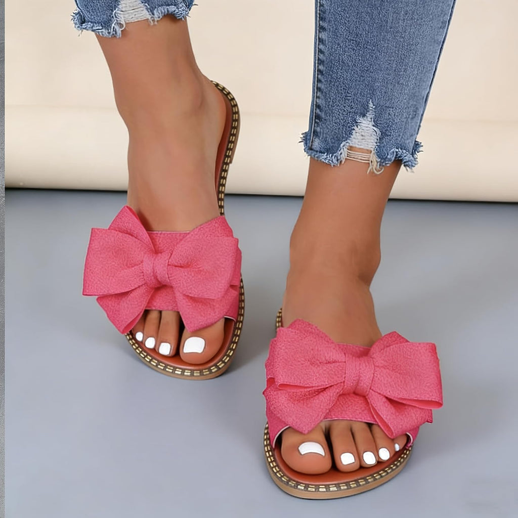 Women's Bow Knot Flat Slide Sandals - view 27
