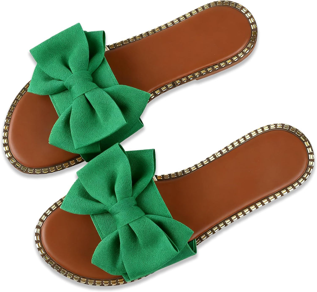Women's Bow Knot Flat Slide Sandals - view 22