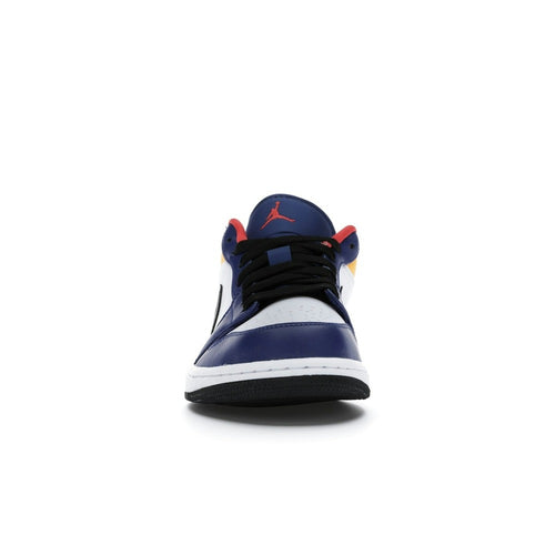 Air Jordan 1 Low White-Royal Blue-Yellow 553558-123