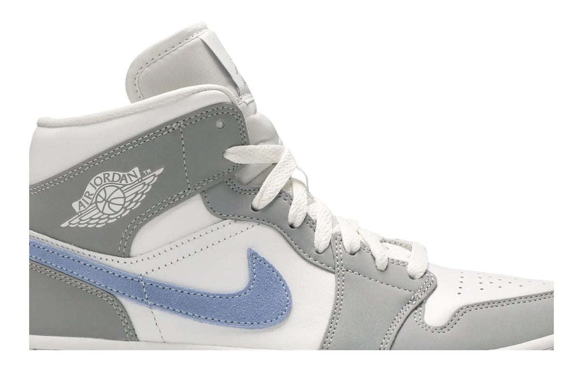 Air Jordan 1 Mid 'Wolf Grey Aluminum' BQ6472-105
