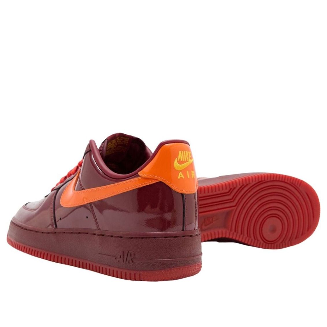 Nike Air Force 1 Low QS Patent Leather Dark Team Red IO4489-601 - SandalStep